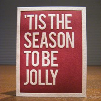 Jolly Letterpress Holiday Card