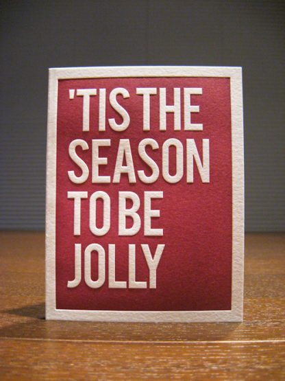 Jolly Letterpress Holiday Card
