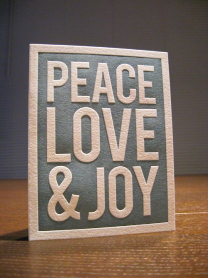 Peace Letterpress Holiday Card
