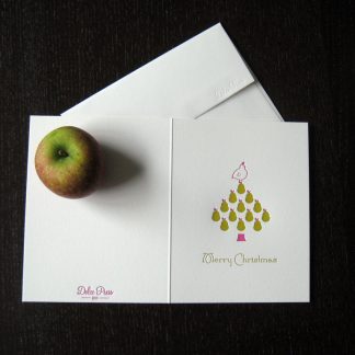Pear Tree Letterpress Holiday Card
