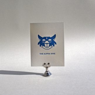 Alpha Dog Letterpress Father's Day Card