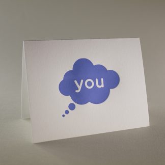 Thinking of You Letterpress Greeting Card