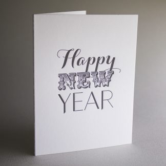 Happy Type Year - Happy New Year Greeting Card