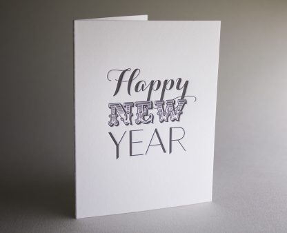 Happy Type Year - Happy New Year Greeting Card