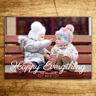 H1 - Happy Everything Holiday Photocard