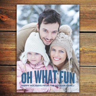 H17 - Oh What Fun - Holiday Photo Card - Dolce Press