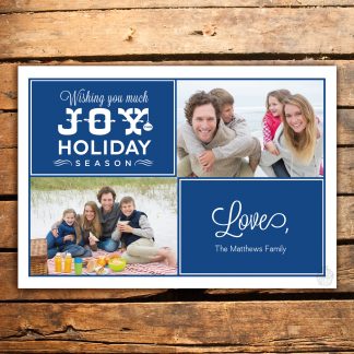 H7 - Holiday Joy - The Matthews - Holiday Photo Card - Dolce Press