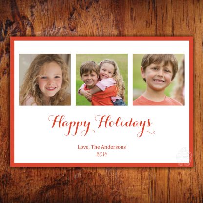 H24 - Happy Andersons - Photo Frame - Happy Holidays - Holiday Photo Cards - Dolce Press