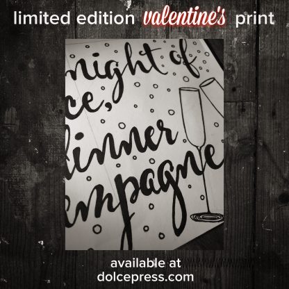 Limited Edition Valentine's Print - Hand Illustrated