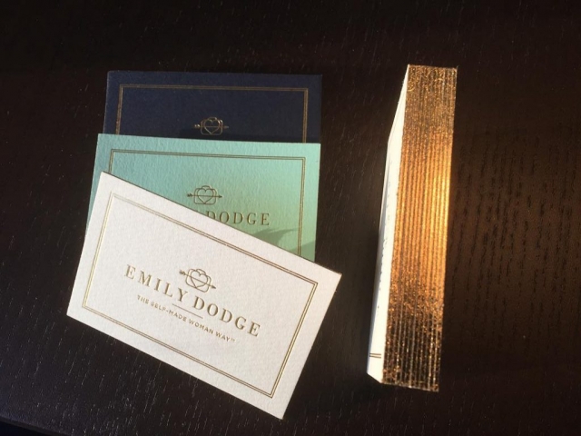 Gold Foil Edge Business Cards
