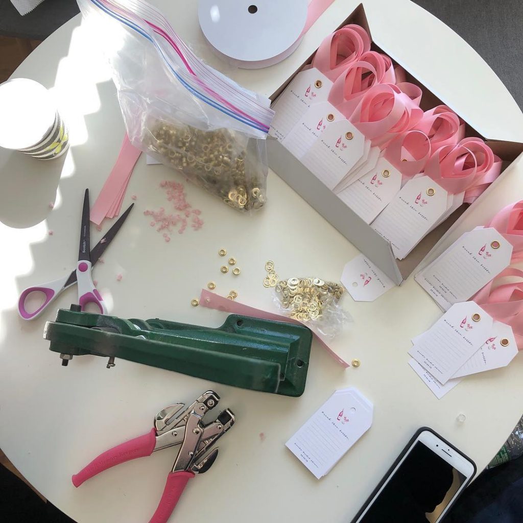 Everything Else We Print 9 Wine Tag Assembly with Ribbon
