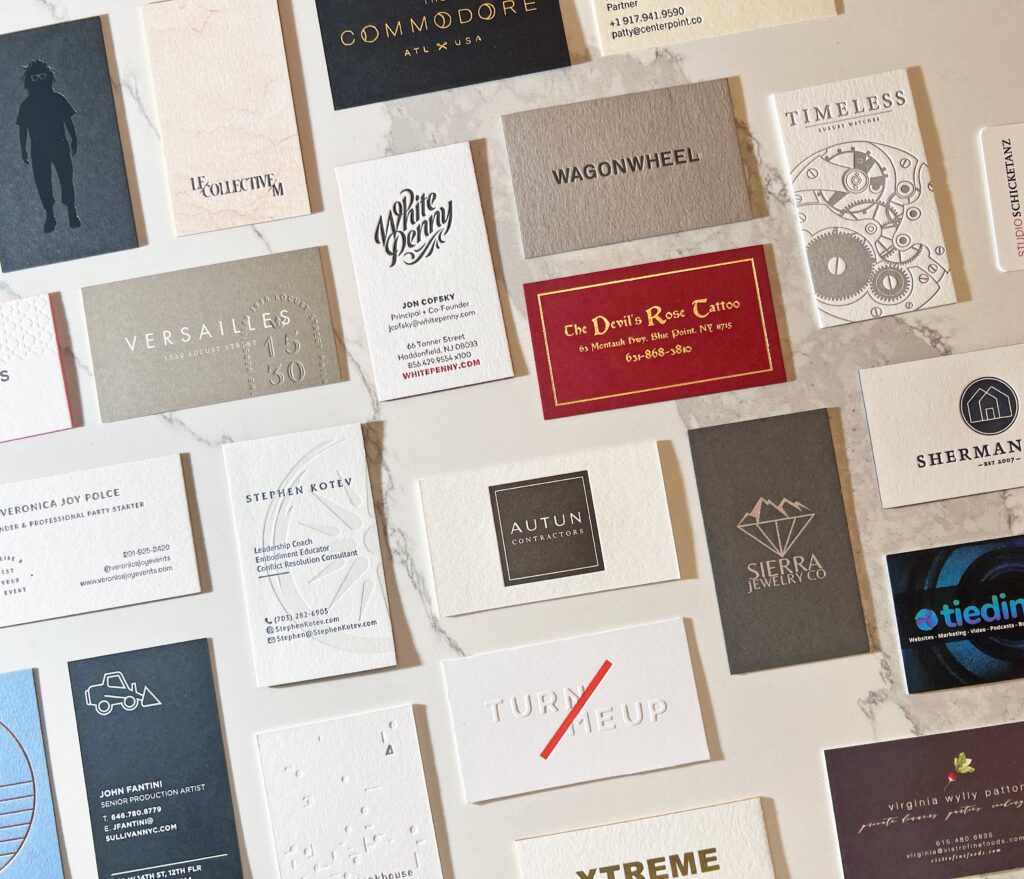 The Print Shop is now online 6 Business Card Samples